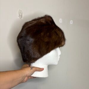 Brown Real Fur Hat